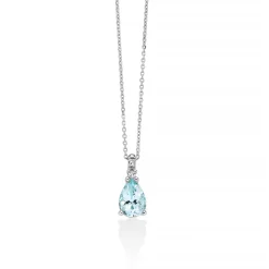 Collana Miluna con acquamarina - CLD4726