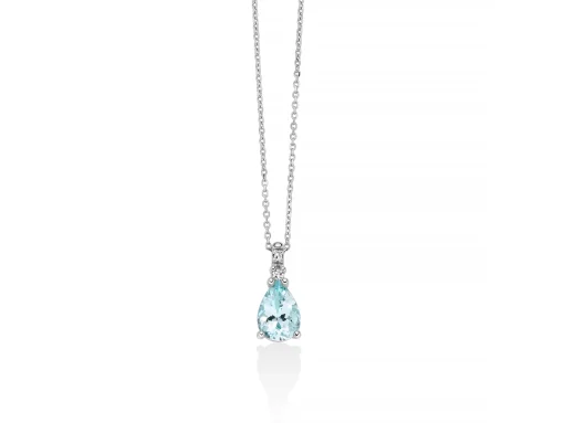 Collana Miluna con acquamarina - CLD4726