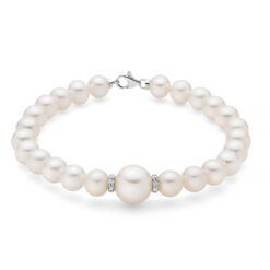 Bracciale di perle con brillanti Miluna PBR3560