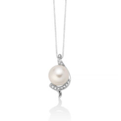 Collana Miluna perla e brillanti PCL6552