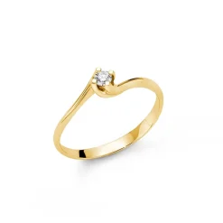 Anello solitario Miluna LID5180G-010