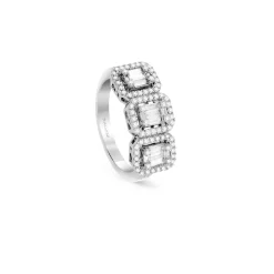 Anello in oro bianco con diamanti Salvini 20085806