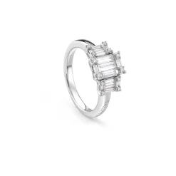 Anello in oro bianco con diamanti Salvini 20101040
