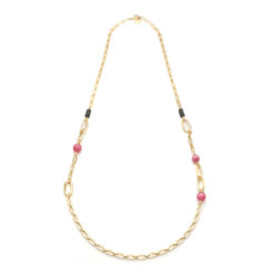 Collana gipsy con sfere rosa Unoaerre 2560