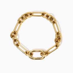 Bracciale dorato maglie alternate Kidult 831036