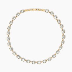 Girocollo dorato con cristalli rettangolari Kidult 851006