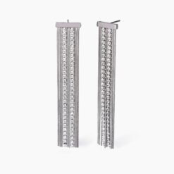 Orecchini con catena e tennis Kidult 861010