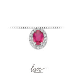 Collana rubini e diamanti DonnaOro LPR12078.005