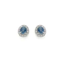 Orecchini DonnaOro in oro con diamanti Zaffiri LOZ12082.008