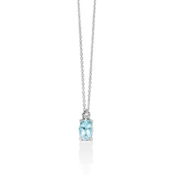 Collana con acquamarina Miluna CLD4873