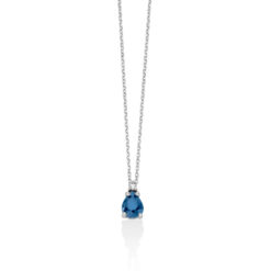 Collana con zaffiro e diamanti Miluna CLD4892