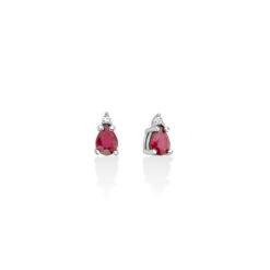 Orecchini con rubini e diamanti Miluna ERD3030