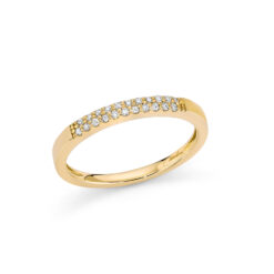 Anello veretta con brillanti Miluna LID3869G