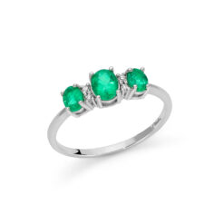Anello con smeraldi Miluna LID3943