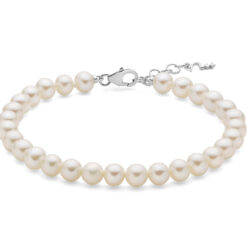 Bracciale di perle con chiusura in argento Miluna pbr3636