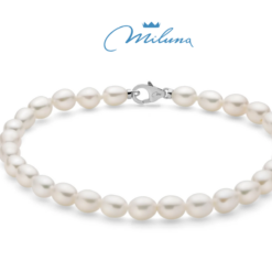Bracciale di perle Miluna in argento PBR3638B