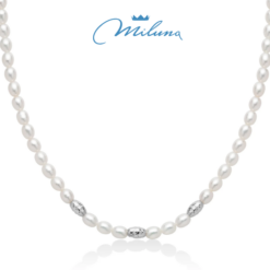 Collana di perle Miluna in argento PCL6653B