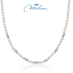 Collana di perle Miluna in argento PCL6656B