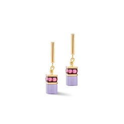 Orecchini GeoCUBE® Iconic Layer oro-arcobaleno Coeur de Lion 2810/21-1500