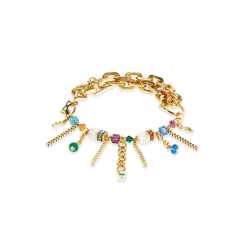 Bracciale Sunray Cube Couture oro-multicolor Coeur de Lion 3020/30-1516