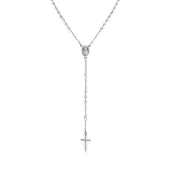 Collana Rosario Classico Argento Diamantato CRO30BD