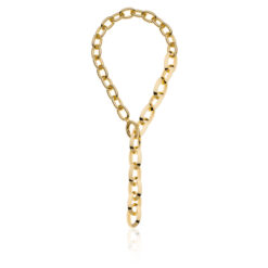 Collana catena dorata ovale Triangoli Unoaerre 2139