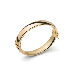 Bracciale rigido spesso in bronzo dorato Unoaerre 2670