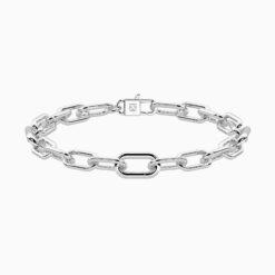 Bracciale in acciaio componibile maglia larga Kidult 732191