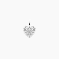 Ciondolo a forma di cuore con cristalli bianchi Kidult 741070