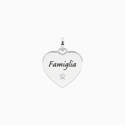 Ciondolo cuore con scritta famiglia Kidult 741207