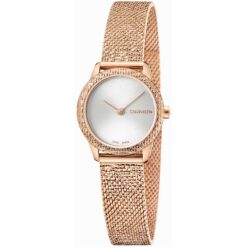 Orologio con Bracciale Acciaio Mesh Rosè Calvin Klein k3m23u26