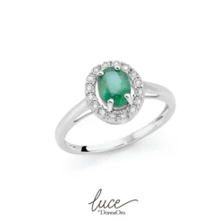 Anello smeraldo e brillanti DonnaOro LAE12077.005