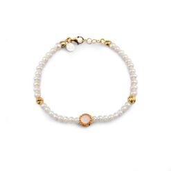 Bracciale di perle Isola Bella con tamburello smaltato 20001398