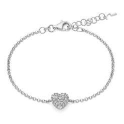 Bracciale ciondolo cuore Miluna BRD1093