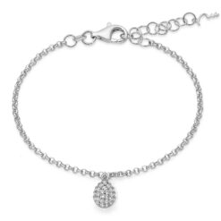 Bracciale ciondolo goccia Miluna BRD1096