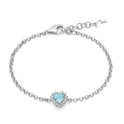 Bracciale cuore con topazi Miluna BRD1103