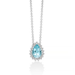 Collana gemma cielo Miluna CLD5090