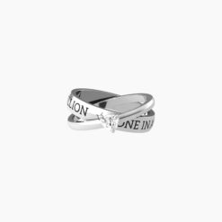 Anello intrecciato con zircone One in a Million Kidult 721004-19