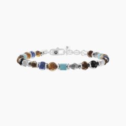 Bracciale con agata nera e pietre Kidult 732300
