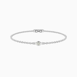 Bracciale con diamante lab-grown e chiusura non-reversibile Kidult Infinity 732317-19