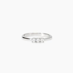 Anello In Argento Diamanti Lab Grown ct 0,17 Mabina 523469-19