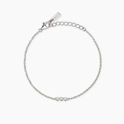 Bracciale in Argento Diamante Lab Grown ct 0,08 Mabina 534073