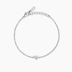 Bracciale con cuore in Argento Diamanti Lab Grown ct 0,08 Mabina 534072