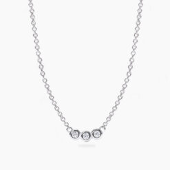 Collana in Argento con Diamanti Lab Grown ct 0,08 Mabina 553814