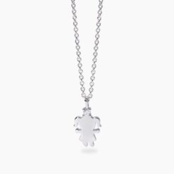 Collana con elemento bambina in Argento con Diamanti Lab Grown ct 0,04 Mabina 553802