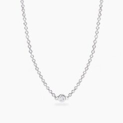 Collana in Argento con Diamanti Lab Grown ct 0,03 Mabina 553813