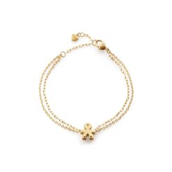 Bracciale I Classici con sagoma bimbo in oro giallo e diamante Le Bebè LBB520