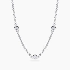 Collana In Argento Diamanti Lab Grown 0,14 ct Mabina