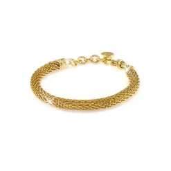 Bracciale Unoaerre Maglia a Rete in Bronzo Dorato 1373