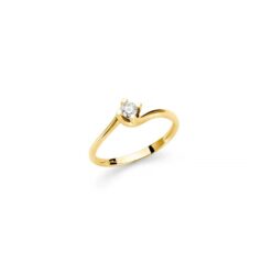 Anello solitario Miluna LID5180G-020